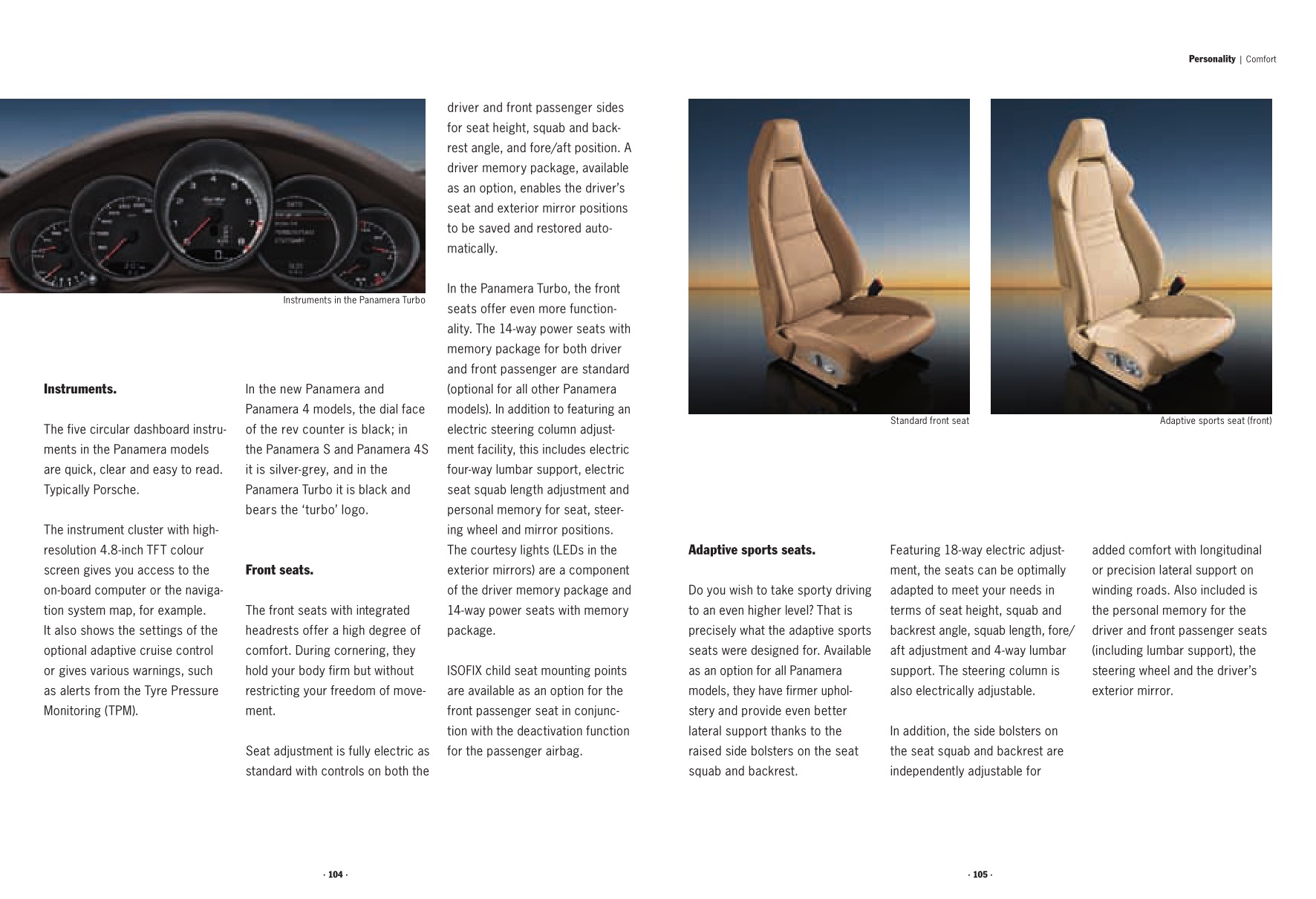 2010 Porsche Panamera Brochure Page 47